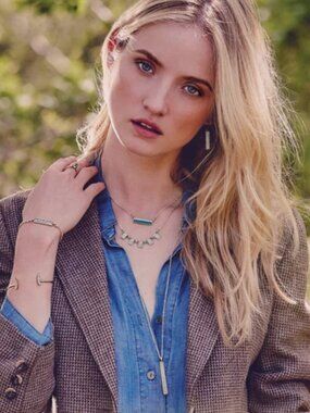 Chloe + Isabel Pavé Long Pendant Necklace, Bracelet, and Drop Earrings